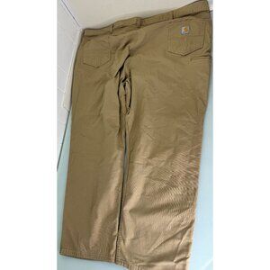 Carhartt 5 Pocket Work Pants 54X32 Relaxed Fit Rugged Flex Stretch Canvas Tan